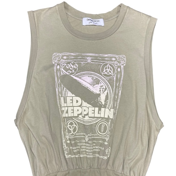 ⚡️SOLD⚡️Free People x Daydreamer Led Zeppelin Tunic Mini Ruched Mini Dress - Picture 7 of 14